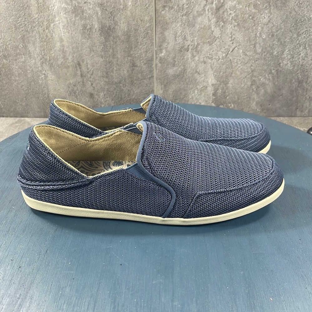 Olukai Waialua Mesh Womens Sz US 7.5 Blue Comfort Walking Casual Shoes